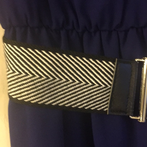 NWT Royal Blue Cutout Front/Back Dress - Picture 4 of 4